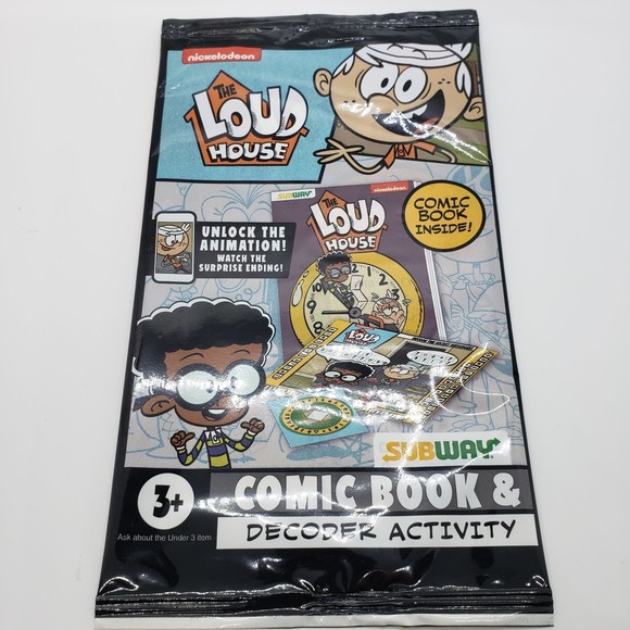 Subway Nickelodeon Kids THE LOUD HOUSE Comic Book with Decoder Activity, NEW - Picture 1 of 4